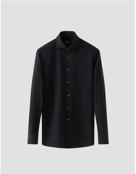 Black Denim Twill Shirt